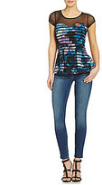 Thumbnail for your product : GUESS Floral-Print Peplum Top