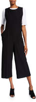 Thumbnail for your product : Eileen Fisher Plus Size Cropped Ponte Tank Jumpsuit