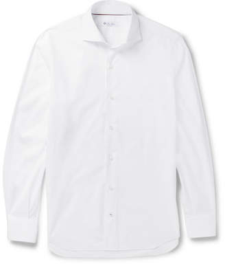 Loro Piana Albert Slim-fit Cutaway-collar Cotton Shirt