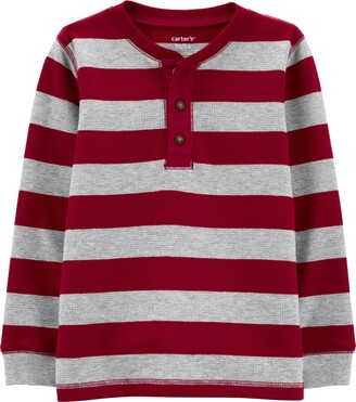 Carter's Toddler Boys Striped Henley T-shirt