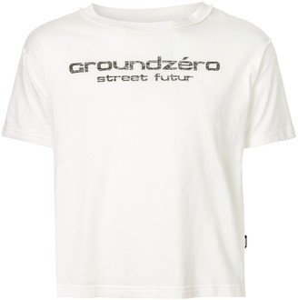 Ground Zero logo print T-shirt