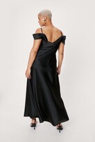 Thumbnail for your product : Nasty Gal Womens Plus Size Cowl Cold Shoulder Maxi Dress