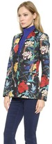 Thumbnail for your product : Alice + Olivia Long Collarless Blazer