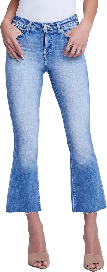 L'Agence L’AGENCE Kendra High-Rise Crop Flare Balboa Jean