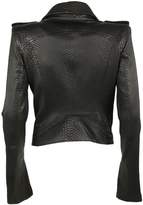 Thumbnail for your product : LGB Snakeskin Effect Biker Jacket