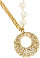 Thumbnail for your product : Lulu Frost Gold-plated, crystal and freshwater pearl necklace
