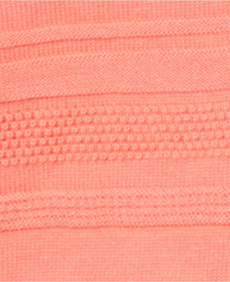 Karen Scott Textured Button-Shoulder Sweater, Only at Macy's