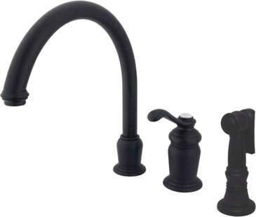 Elements of Design Madison Single Handle Kitchen Faucet with Side Spray
