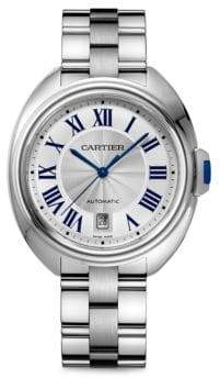 Cartier Clé de Large Stainless Steel Bracelet Watch