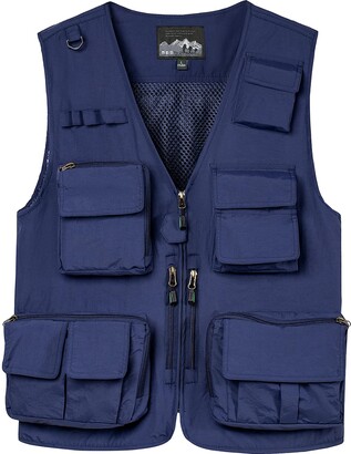 KTWOLEN Men's Outdoor Vest Quick Dry Fishing Vest Multi Pocket