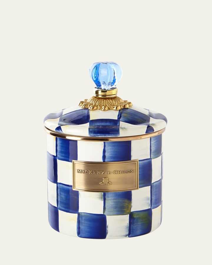 Mackenzie Childs Royal Check Small Canister