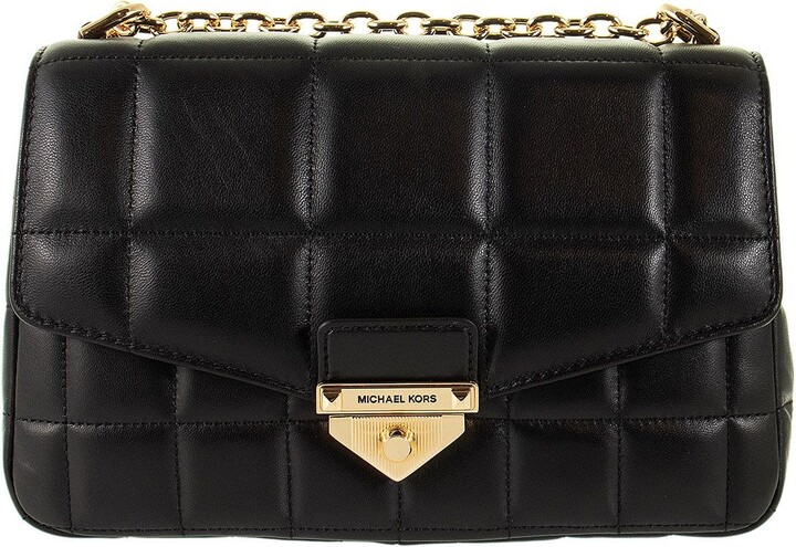 michael michael kors soho quilted leather bag charm