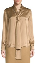 Thumbnail for your product : Max Mara Lignano Silk Tie Blouse