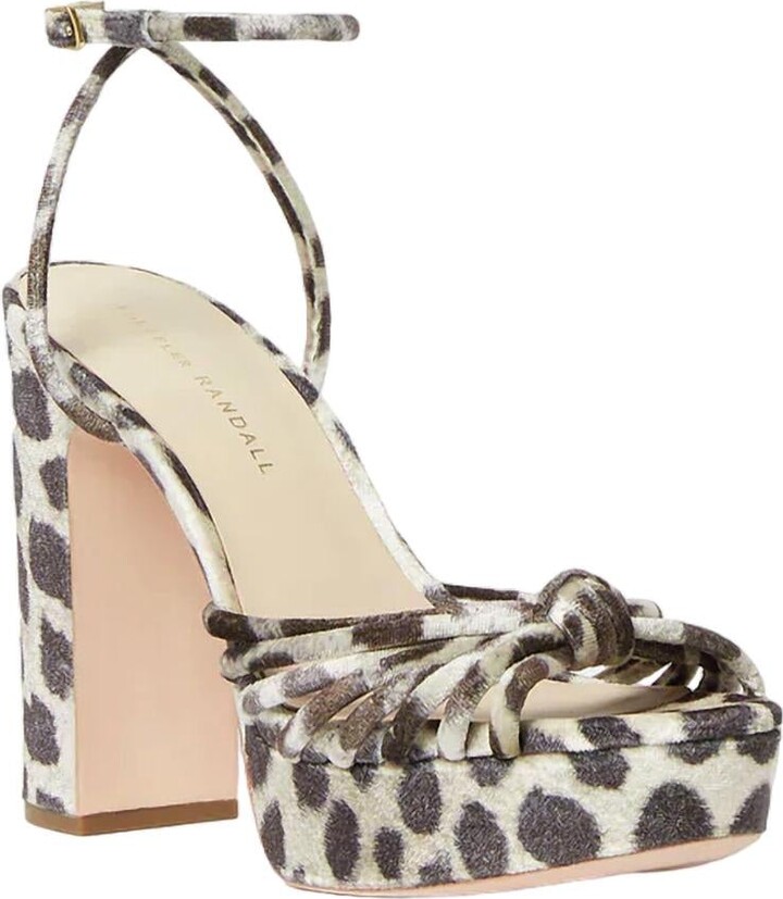 Rivka Knot Platform Sandal In Leopard