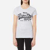 Superdry Women's Vintage Logo Flock Dot Entry T-Shirt