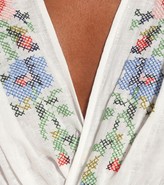 Thumbnail for your product : Zimmermann Juliette floral linen crop top