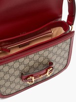Thumbnail for your product : Gucci 1955 Horsebit Gg Supreme Shoulder Bag - Red Multi