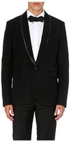 Thumbnail for your product : McQ Leather-trimmed shawl-lapel wool blazer - for Men