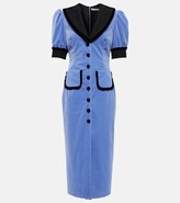 Thumbnail for your product : Alessandra Rich Cotton midi dress