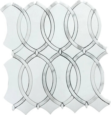 Tile & Top Thassos With Carrara White 12-1/2-In X 11-In Waterjet Mosaic Floor And Wall Tile(0.95-Sq. Ft/ Piece)