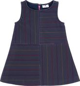 Thumbnail for your product : Lisa Perry Girls Multicolor-Stripe Sleeveless Dress-Blue