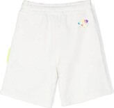 Thumbnail for your product : BARROW White Shorts With Front Multicoloured Logo