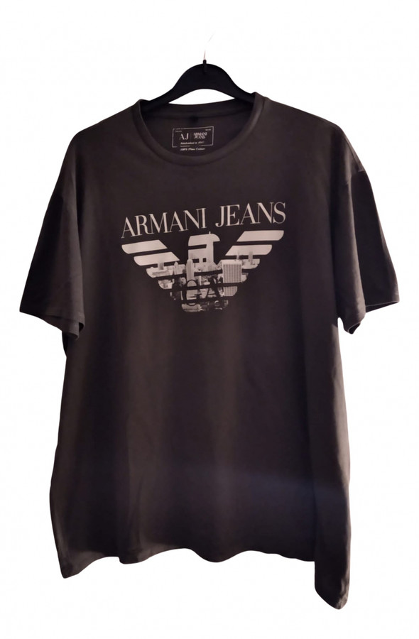 Armani Jeans Green Linen T-shirts - ShopStyle