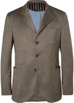 Thumbnail for your product : Incotex Cycling Reflective-Trim Wool-Blend Suit Jacket