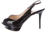 Thumbnail for your product : Nicholas Kirkwood Patent Leather Slingback Pumps
