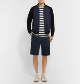 Thumbnail for your product : Junya Watanabe Striped Cotton-Blend Ponte De Roma T-Shirt