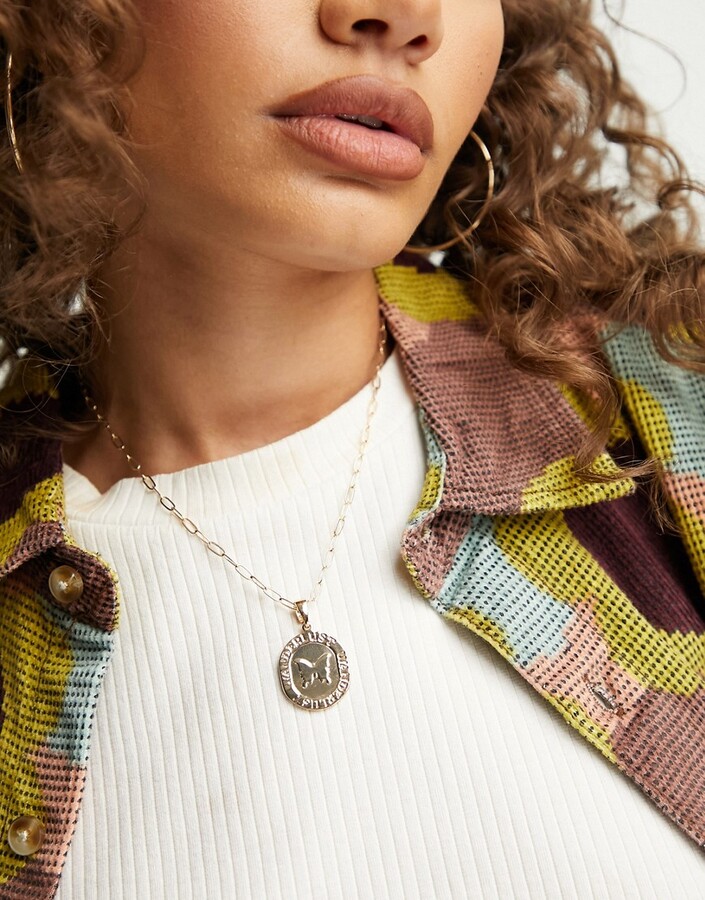 Asos rose gold necklace Clearance