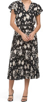 Thumbnail for your product : Max Studio Flutter Sleeve Pleated Midi Dress
