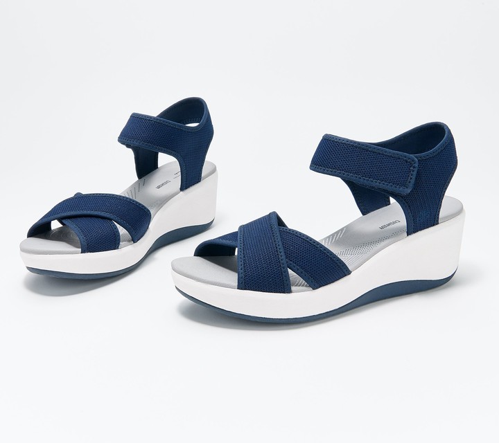 cloudsteppers by clarks wedge sport sandals