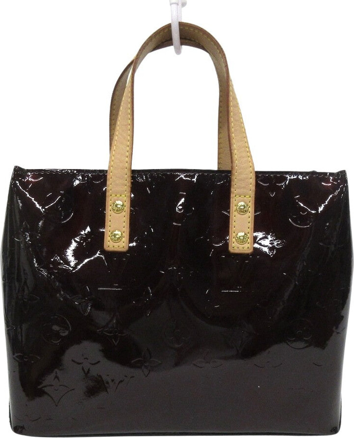 Black Patent Tote Bag