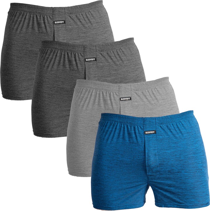 B2BODY Breathable Boxers for Men Small to Big and Tall Cool Touch