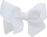 Thumbnail for your product : White 5.5 Inch Grosgrain Hair Bow Clip For Woman And Girls