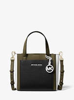 Thumbnail for your product : Michael Kors Gemma Small Tri-Color Pebbled Leather Crossbody Bag