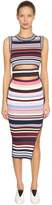 Thumbnail for your product : Sportmax Striped Viscose Knit Midi Dress