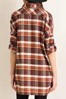 Thumbnail for your product : Entro Plaid Over Size Top