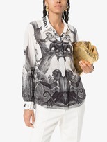 Thumbnail for your product : Burberry Monkey Print Silk Shirt