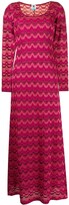 Thumbnail for your product : M Missoni Zigzag-Knit Long Dress