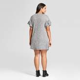 Thumbnail for your product : Xhilaration Women's Plus Size Ruffle Sleeve T-Shirt Dress