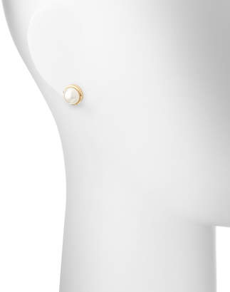 BELPEARL Kobe Logo Akoya Pearl Earrings