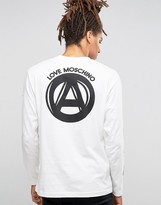 Thumbnail for your product : Love Moschino Peace Back Print Long Sleeve Top