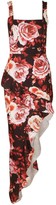 Thumbnail for your product : boohoo Floral Print Square Neck Ruffle Maxi Dress