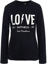 Thumbnail for your product : Love Moschino Printed Stretch-cotton Jersey Top
