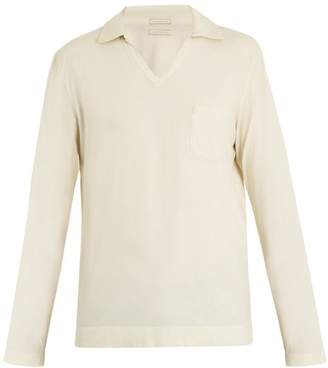 Massimo Alba Long-sleeved cotton-jersey polo shirt