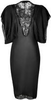 Thumbnail for your product : Emilio Pucci Black Silk Knit Dress with Lace Panel