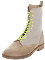 Thumbnail for your product : MM6 MAISON MARGIELA Canvas Lace-Up Oxfords
