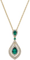 Thumbnail for your product : Macy's Sapphire (1-1/4 ct. t.w.) and Diamond (1/2 ct. t.w.) Pendant Necklace in 14k Gold (Also available in Ruby and Emerald)